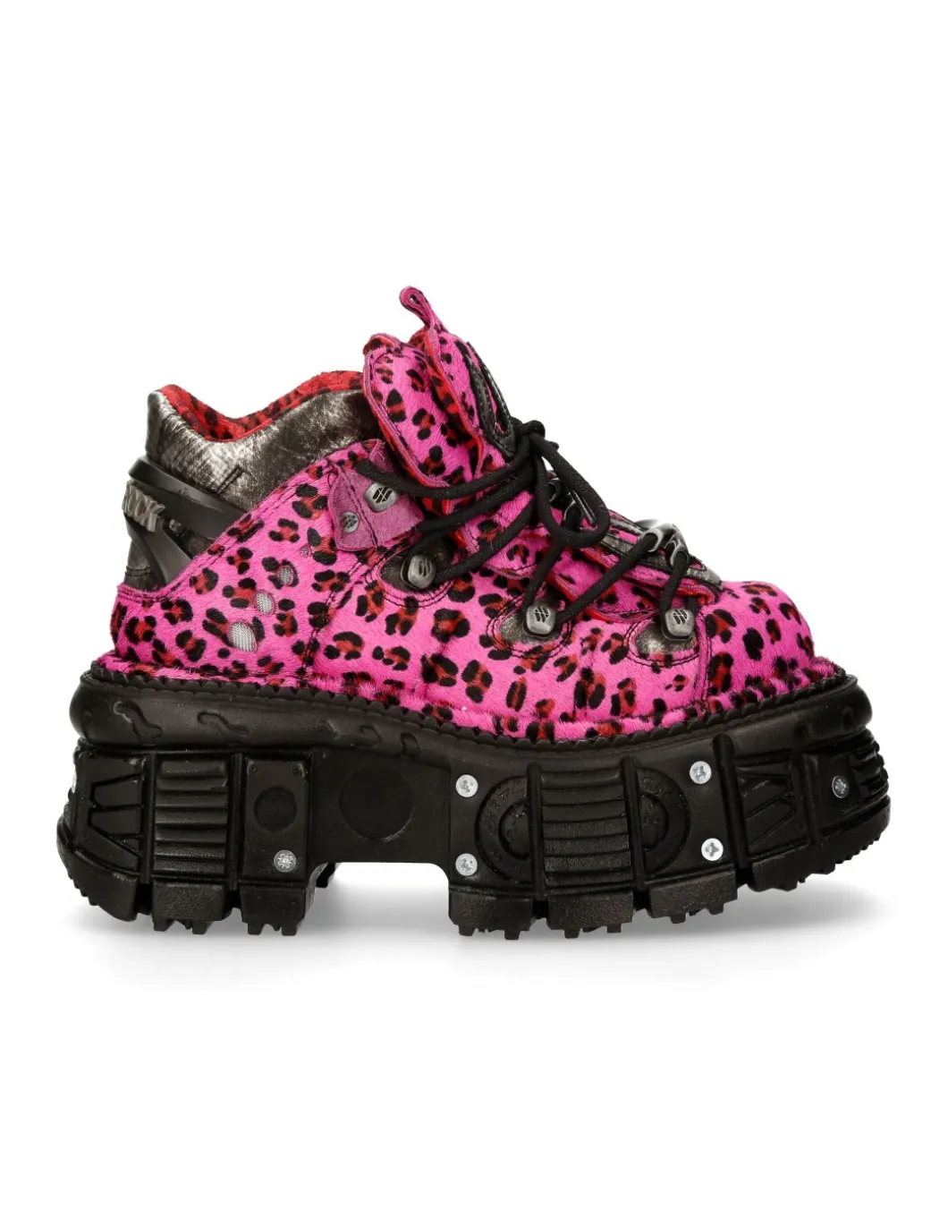 ANKLE BOOT ANIMAL PRINT IMPERFECT TANK WITH LACES M-MET011-C8