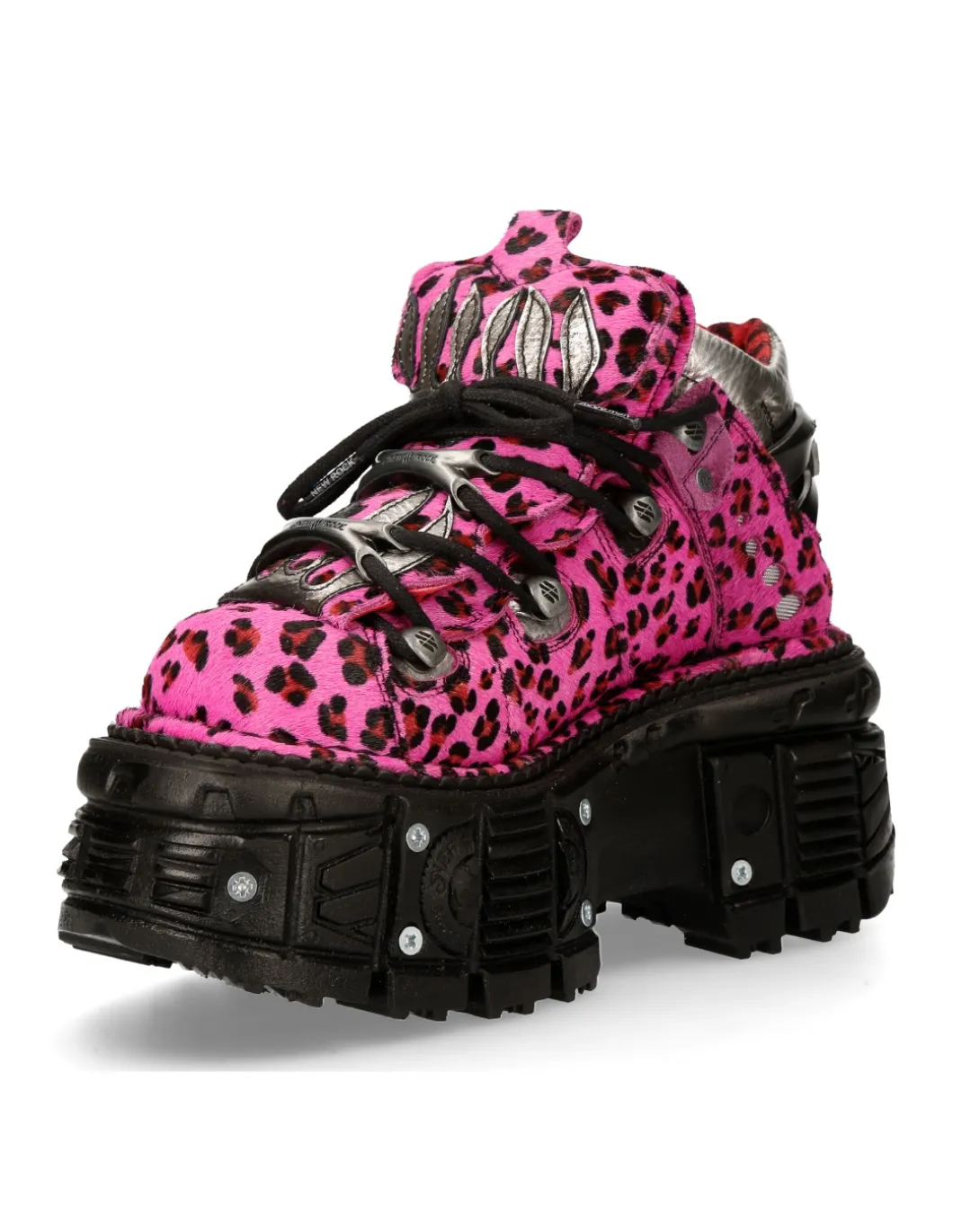 ANKLE BOOT ANIMAL PRINT IMPERFECT TANK WITH LACES M-MET011-C8