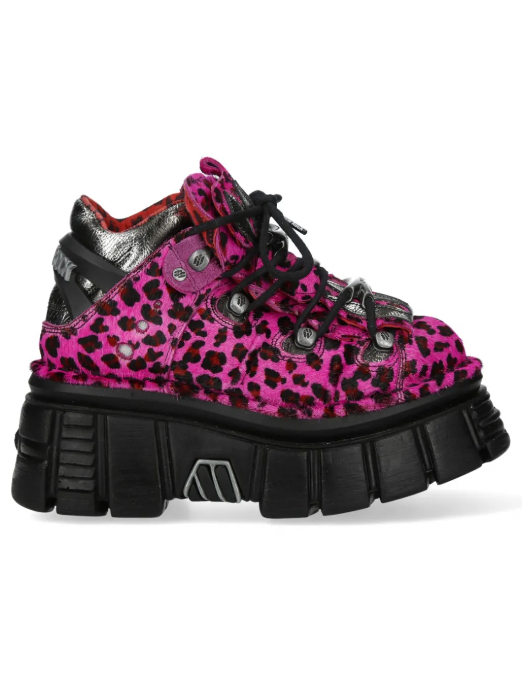 ANKLE BOOT ANIMAL PRINT TOWER WITH LACES M-MET011-C7