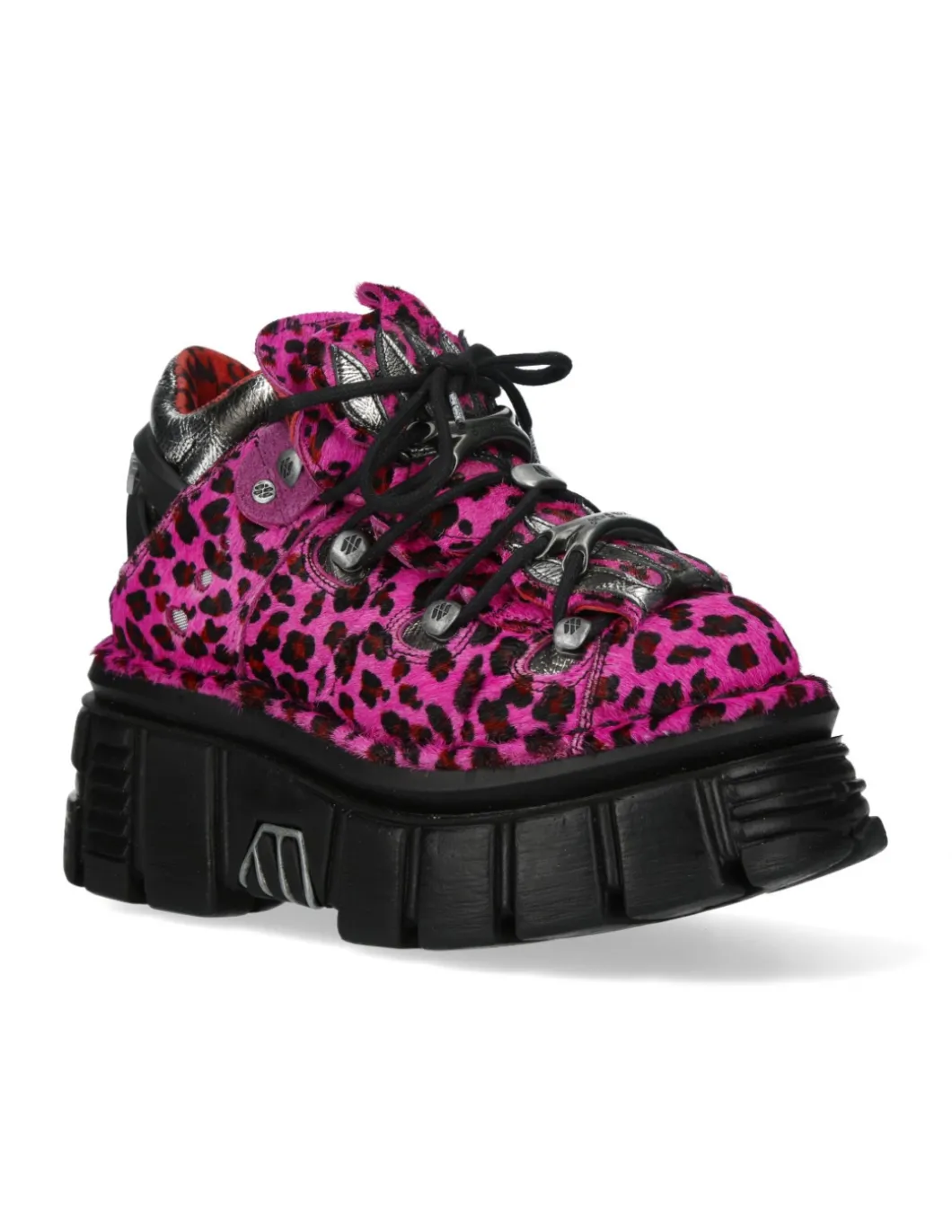 ANKLE BOOT ANIMAL PRINT TOWER WITH LACES M-MET011-C7
