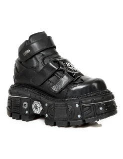ANKLE BOOT BLACK IMPERFECT M-TANK008-C1