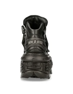 ANKLE BOOT BLACK IMPERFECT M-MET285-C2