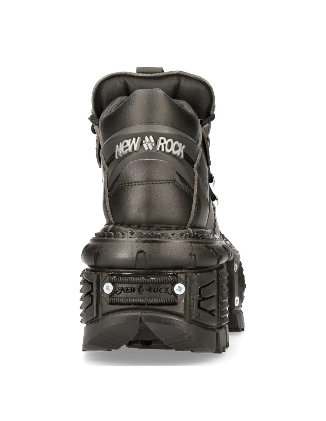 ANKLE BOOT BLACK IMPERFECT WITH LACES M-TANK106N-V2