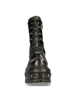 ANKLE BOOT BLACK IMPERFECT M-TANK005C-C1