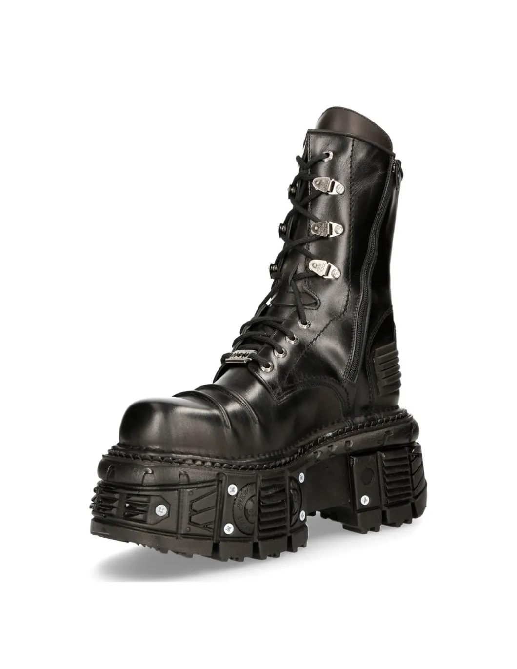ANKLE BOOT BLACK IMPERFECT M-TANK005C-C1