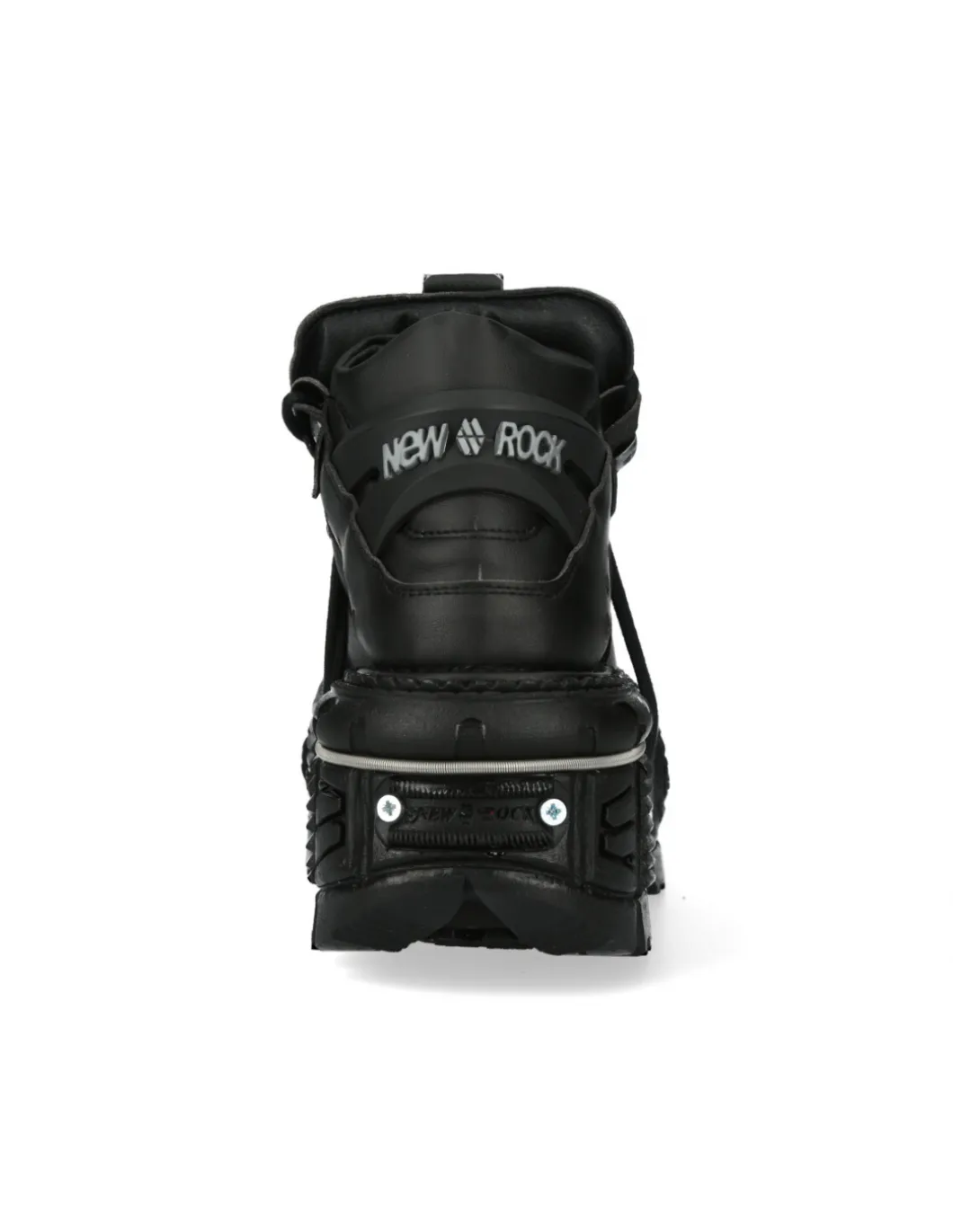 ANKLE BOOT BLACK IMPERFECT WITH LACES M-TANK006C-V1