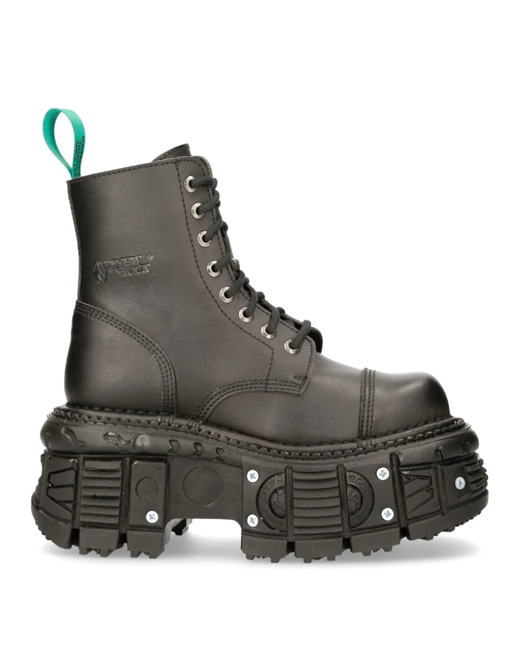 ANKLE BOOT BLACK IMPERFECT WITH LACES M-TANKMILI083C-V2