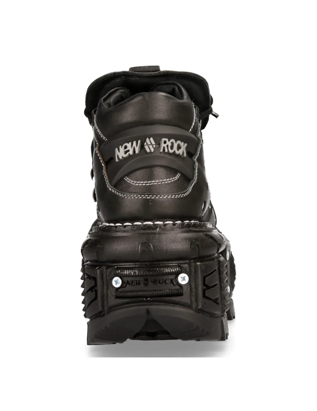 ANKLE BOOT BLACK IMPERFECT WITH LACES M-TANK106-C4