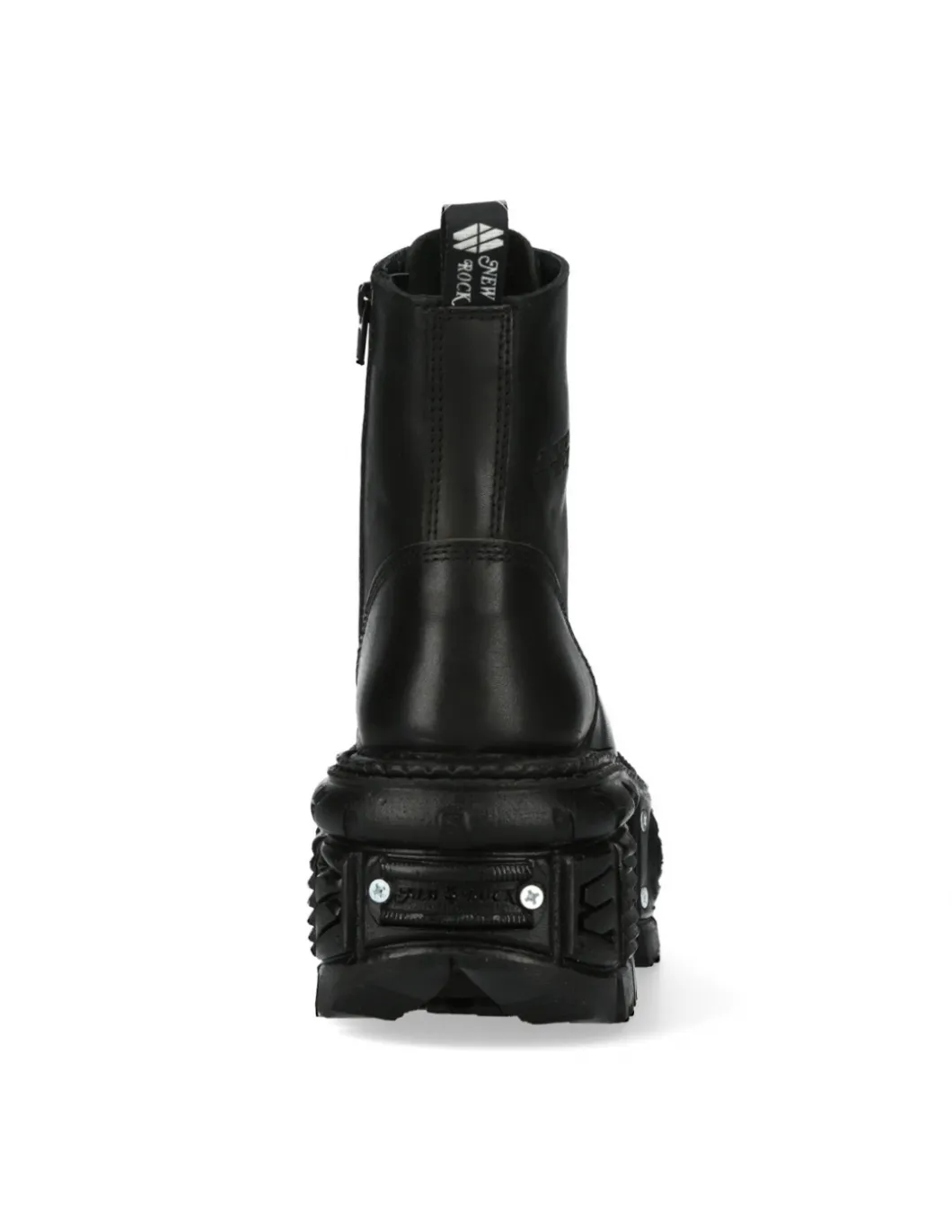 ANKLE BOOT BLACK IMPERFECT WITH LACES M-TANK083-C1