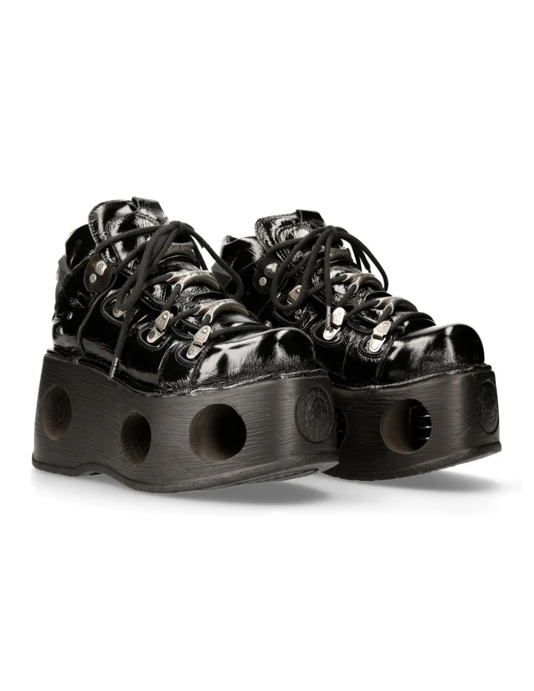 ANKLE BOOT BLACK NEPTUNO WITH LACES M-TANK006C-C8
