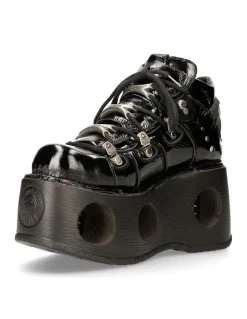 ANKLE BOOT BLACK NEPTUNO WITH LACES M-TANK006C-C8