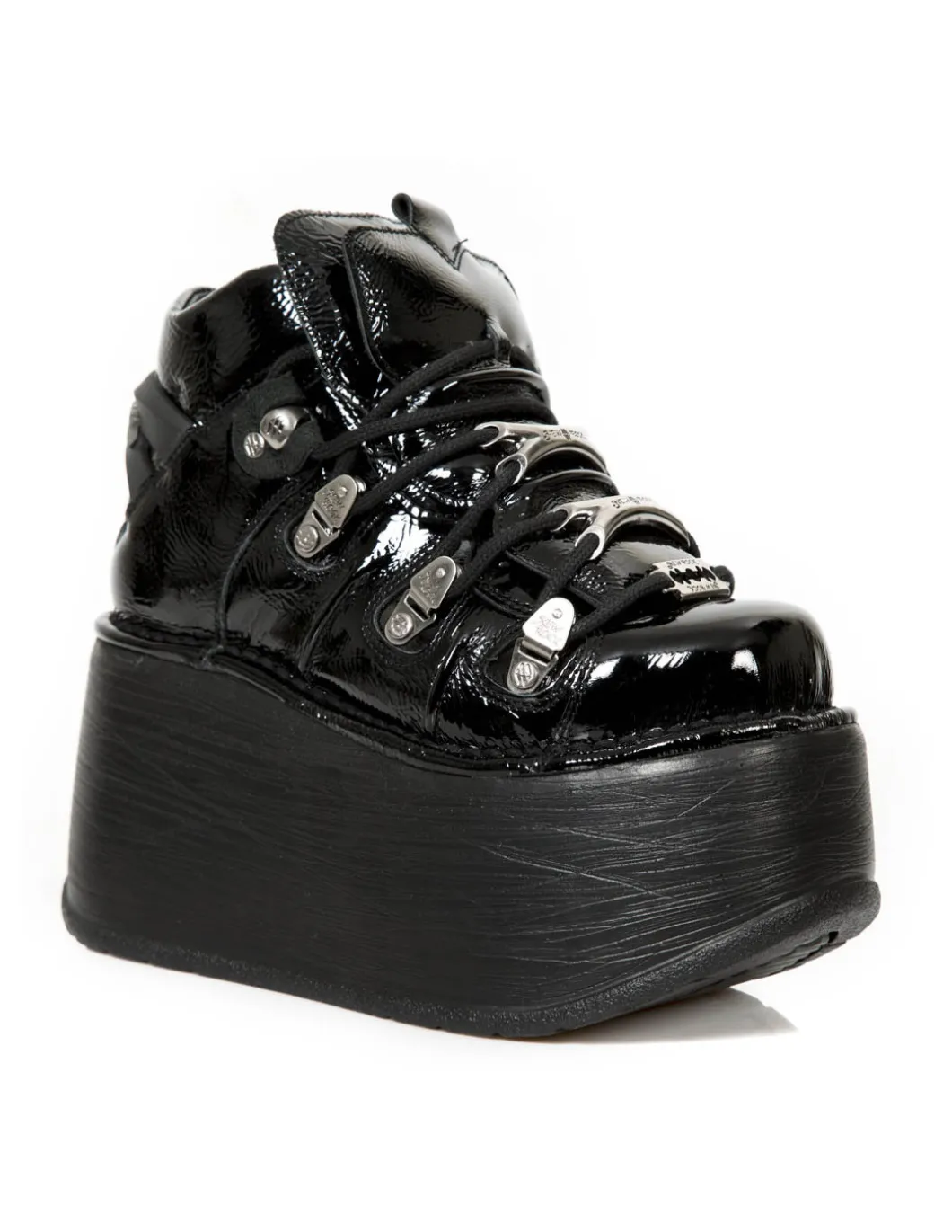 ANKLE BOOT BLACK NEW WITH LACES M-TANK006C-C7
