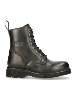 ANKLE BOOT BLACK PLANING WITH LACES M-NEWMILI084-S1