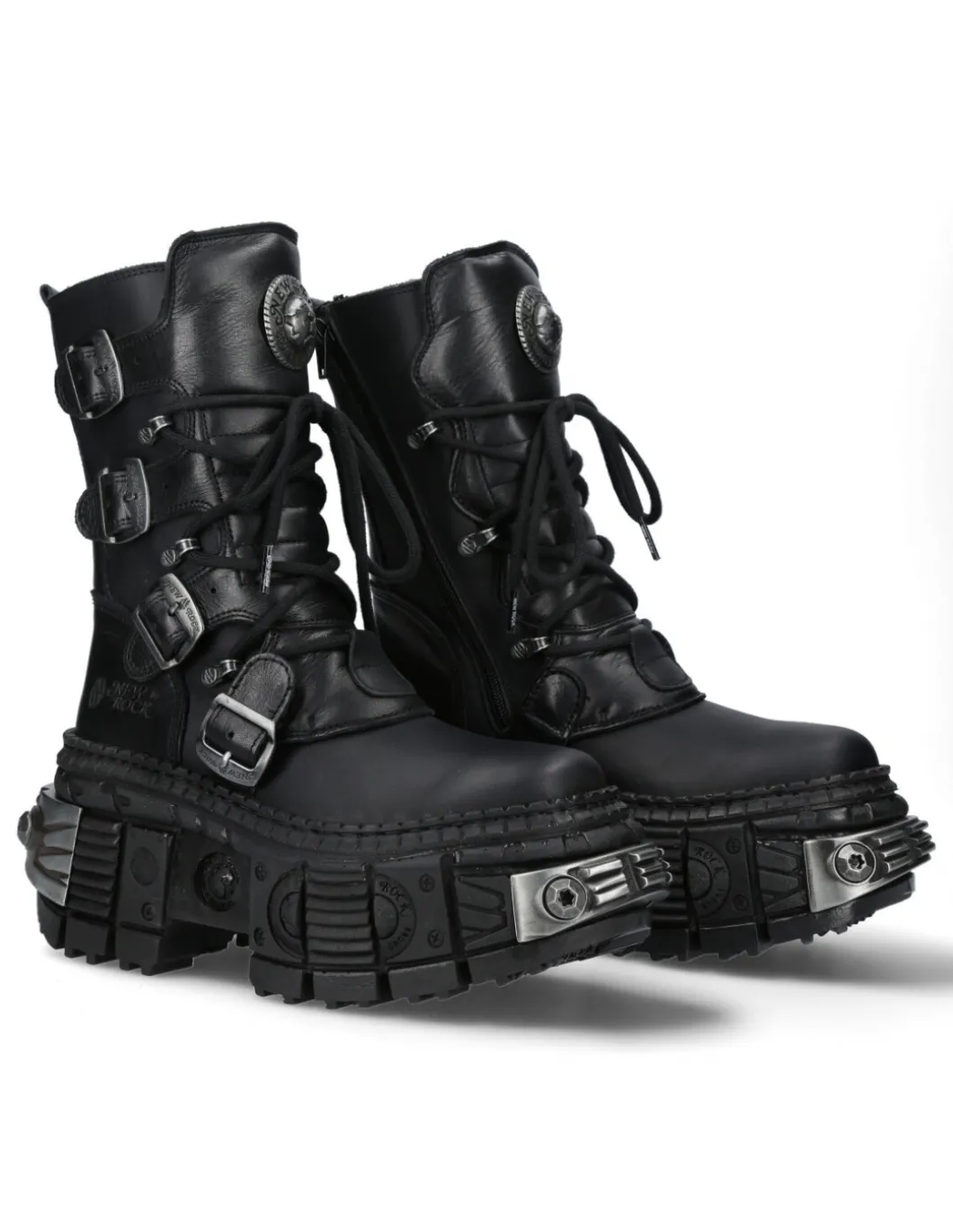 ANKLE BOOT BLACK TANK M-WALL373-C2