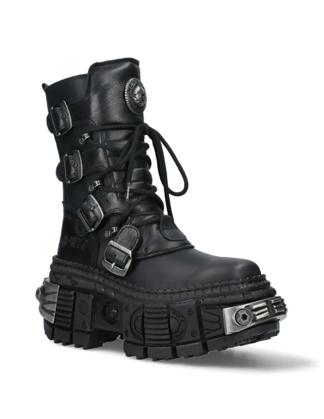 ANKLE BOOT BLACK TANK M-WALL373-C2