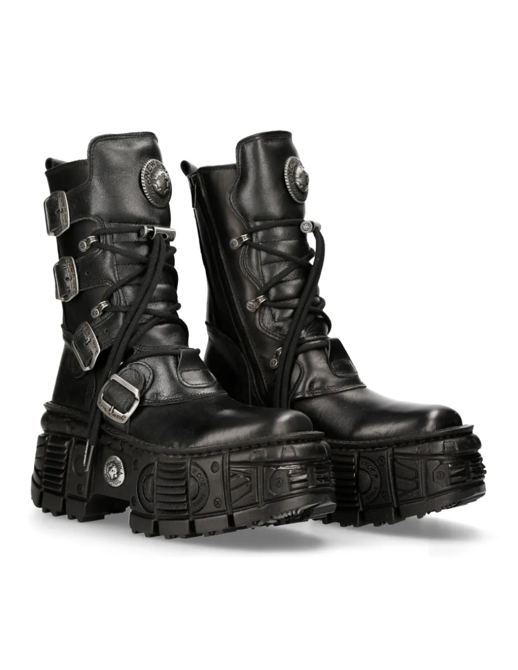 ANKLE BOOT BLACK TANK M-WALL028-C2