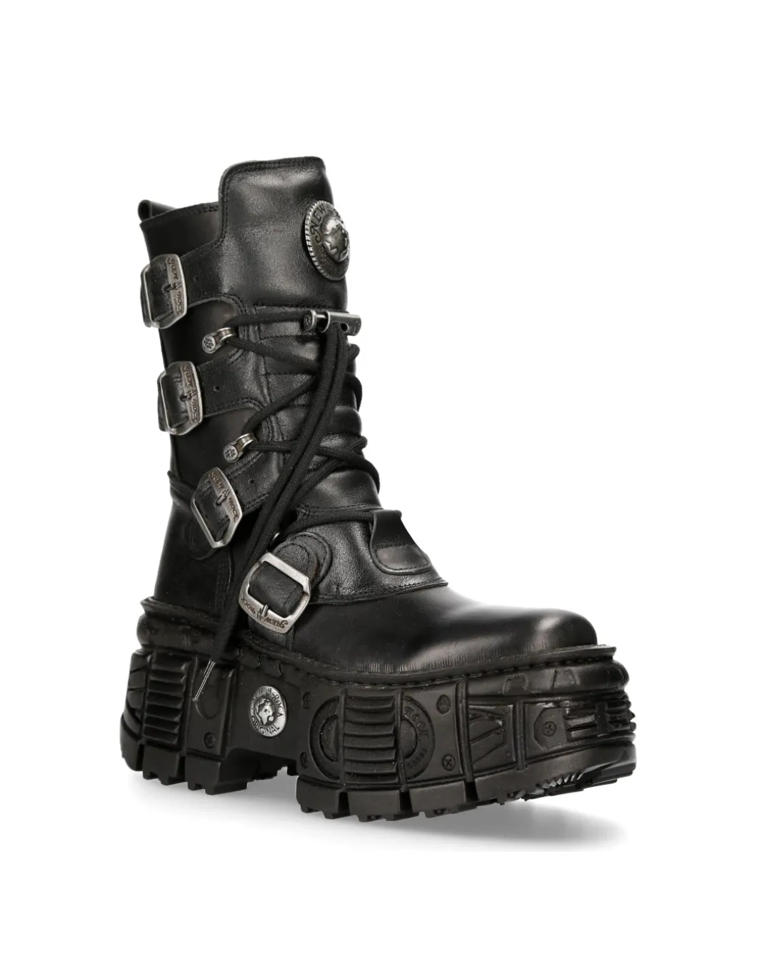 ANKLE BOOT BLACK TANK M-WALL028-C2