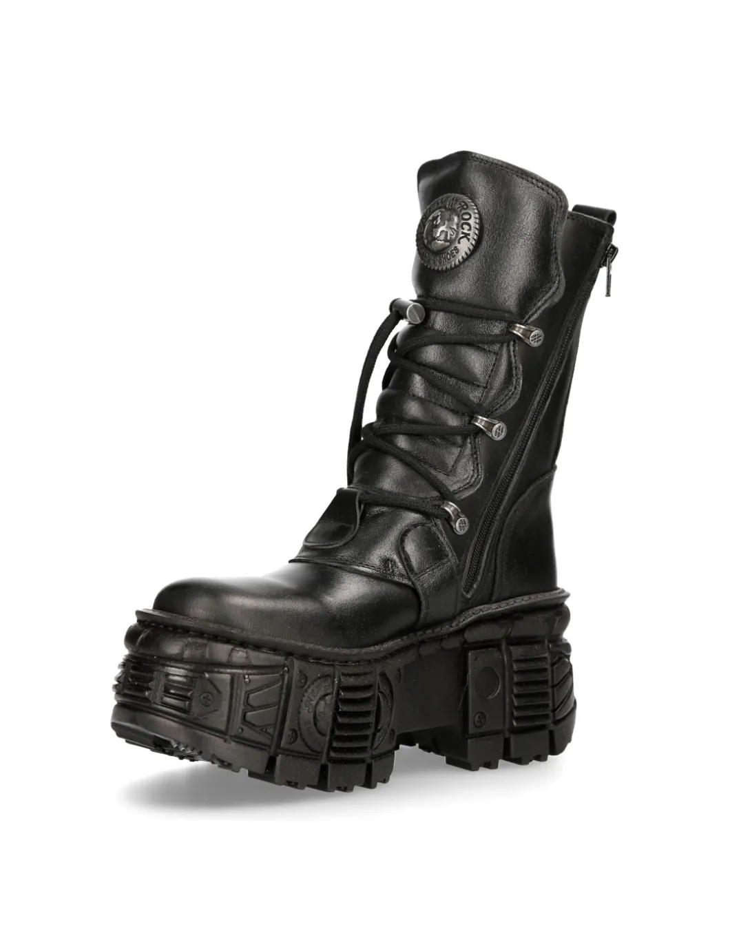 ANKLE BOOT BLACK TANK M-WALL028-C2