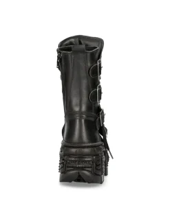 ANKLE BOOT BLACK TANK M-WALL028-C2