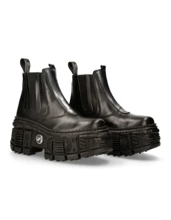 ANKLE BOOT BLACK TANK M-WALL049-C2