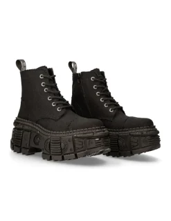 ANKLE BOOT BLACK TANK M-WALL005-V38