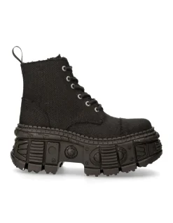 ANKLE BOOT BLACK TANK M-WALL005-V38