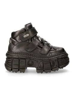 ANKLE BOOT BLACK TANK M-WALL009-C5