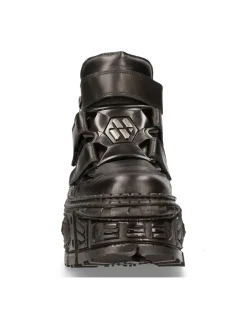 ANKLE BOOT BLACK TANK M-WALL009-C5