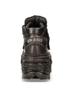 ANKLE BOOT BLACK TANK M-WALL009-C5