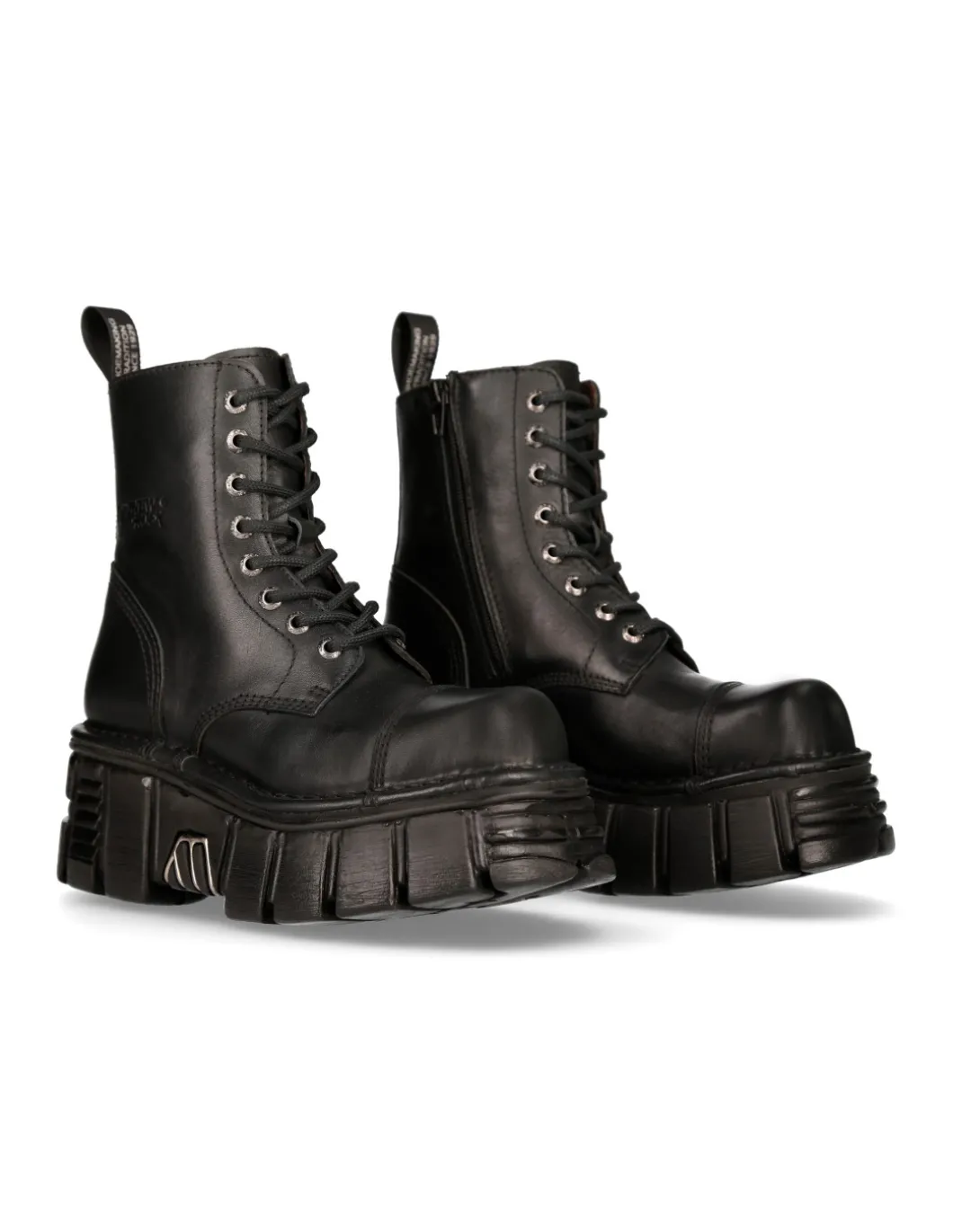 ANKLE BOOT BLACK TOWER WITH LACES M-NEWMILI083-S39