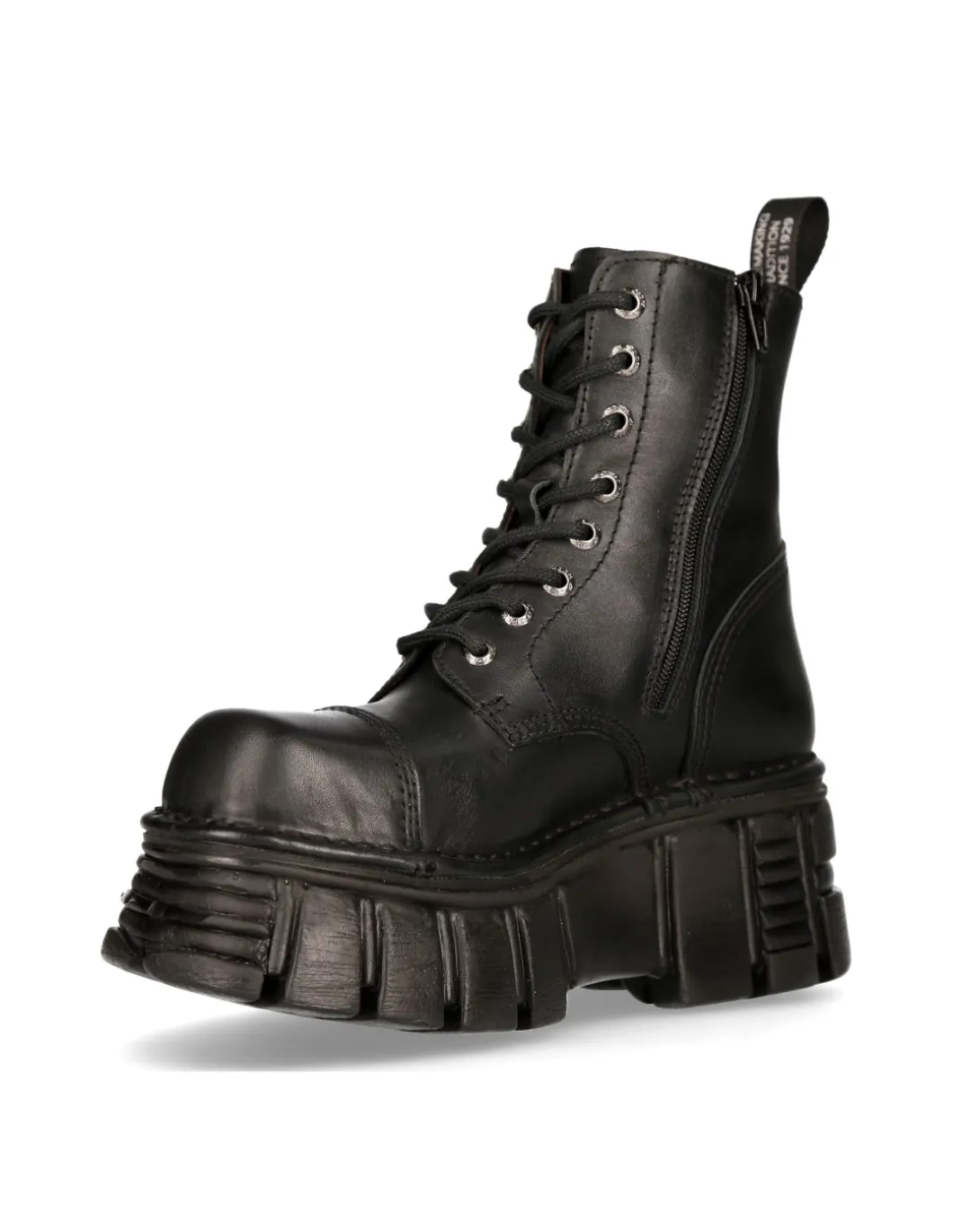 ANKLE BOOT BLACK TOWER WITH LACES M-NEWMILI083-S39