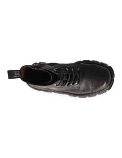 ANKLE BOOT BLACK TOWER WITH LACES M-NEWMILI083-S39