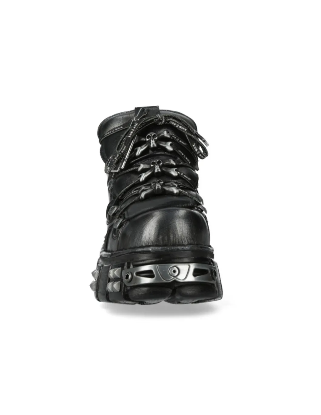 ANKLE BOOT BLACK TOWER WITH LACES M-106PHSC-V2