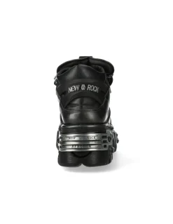 ANKLE BOOT BLACK TOWER WITH LACES M-106PHSC-V2