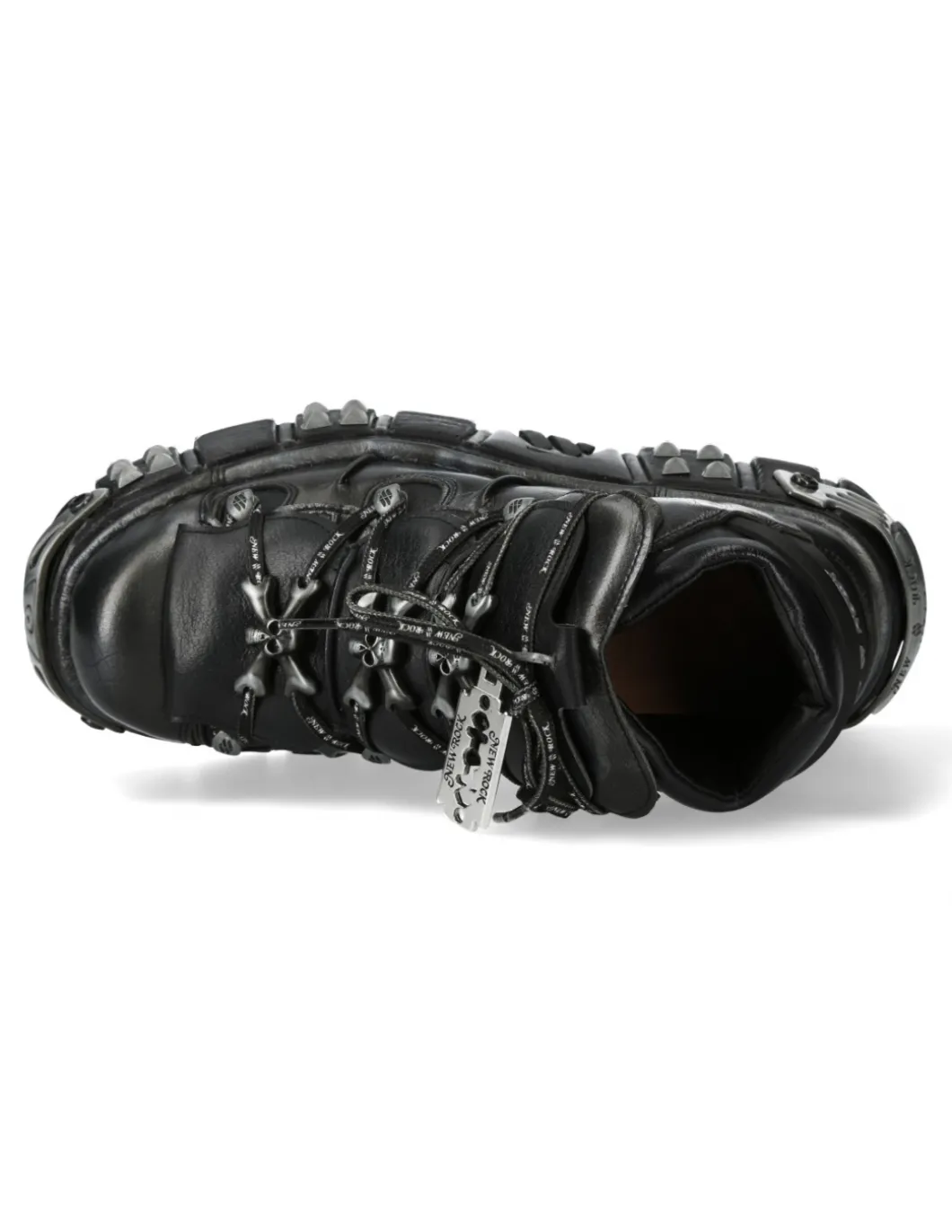 ANKLE BOOT BLACK TOWER WITH LACES M-106PHSC-V2