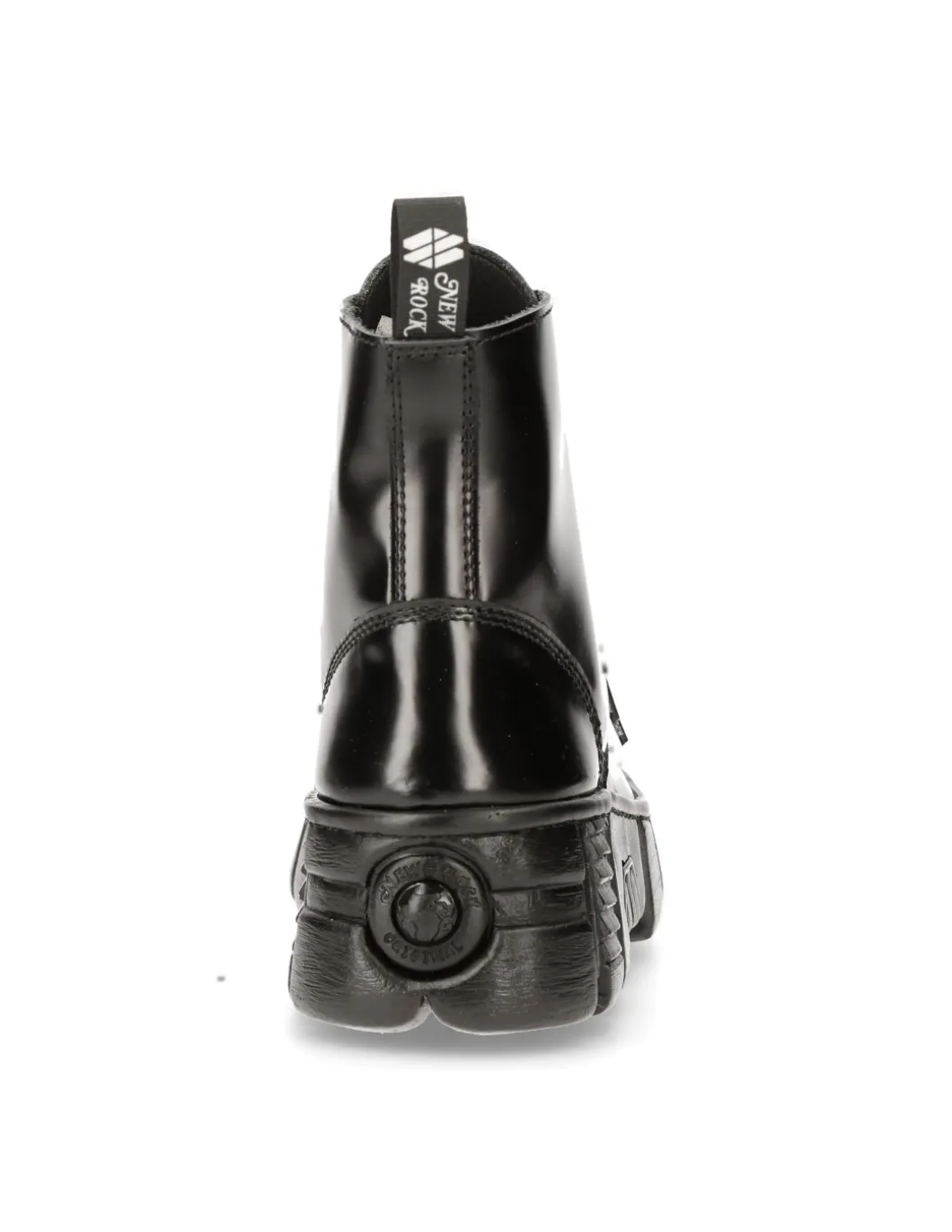 ANKLE BOOT BLACK TOWER WITH LACES M-WALL005N-C6