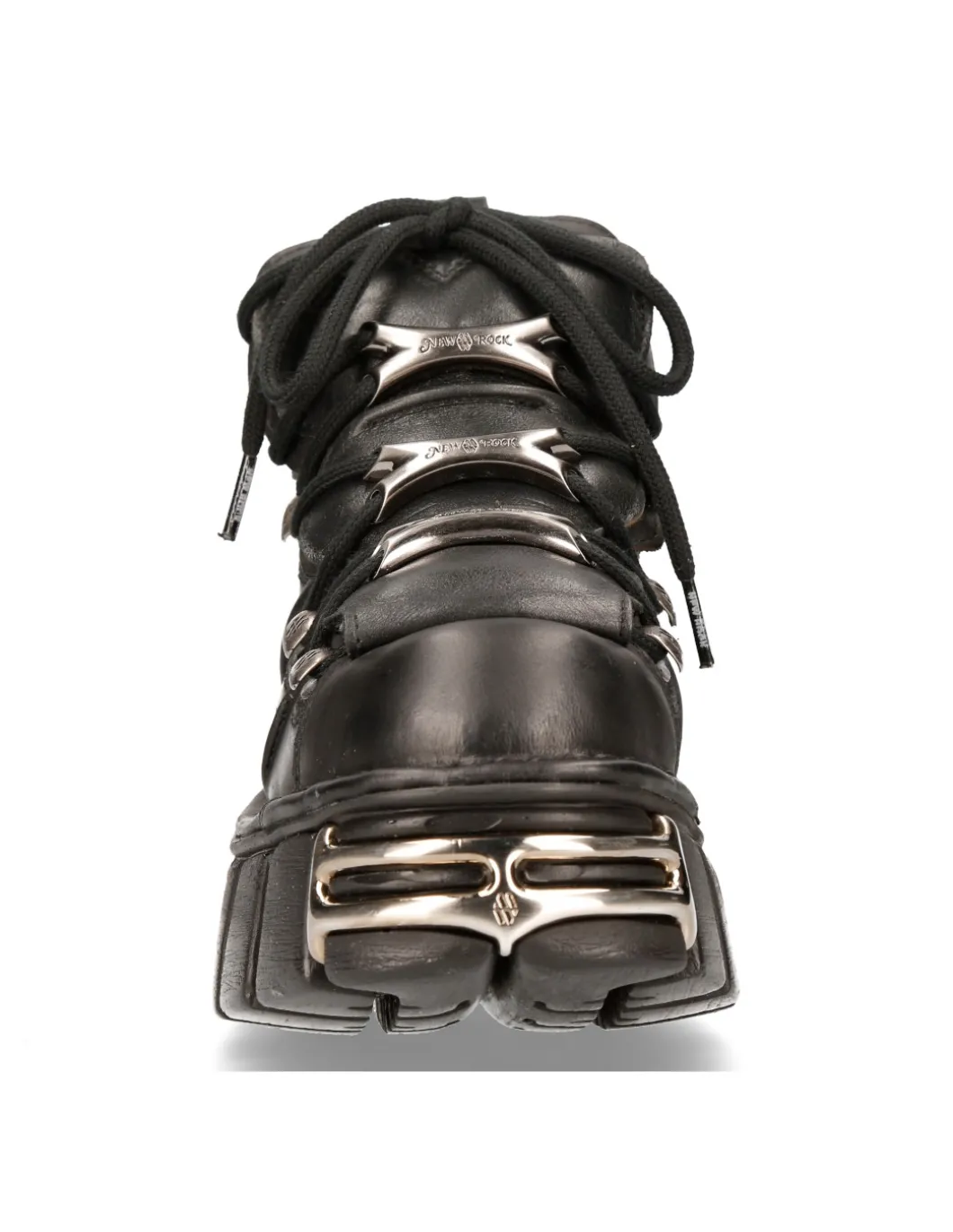 ANKLE BOOT BLACK TOWER WITH LACES M-106-S1