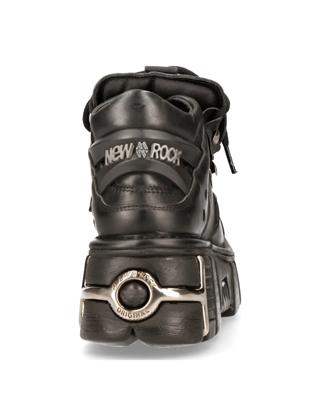 ANKLE BOOT BLACK TOWER WITH LACES M-106-S1