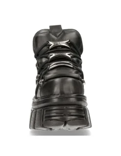 ANKLE BOOT BLACK TOWER WITH LACES M-106-S29