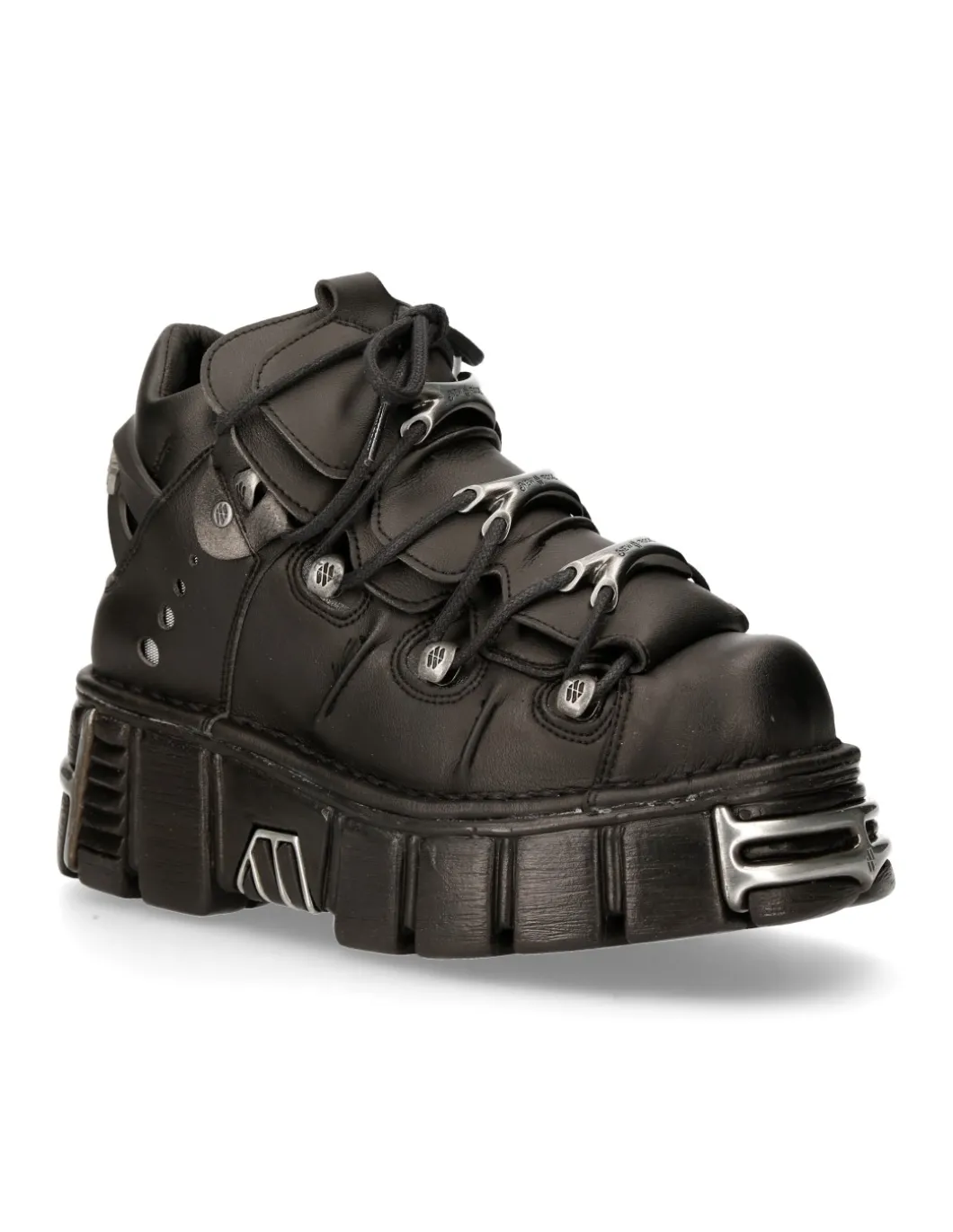 ANKLE BOOT BLACK TOWER WITH LACES M-106-VS1