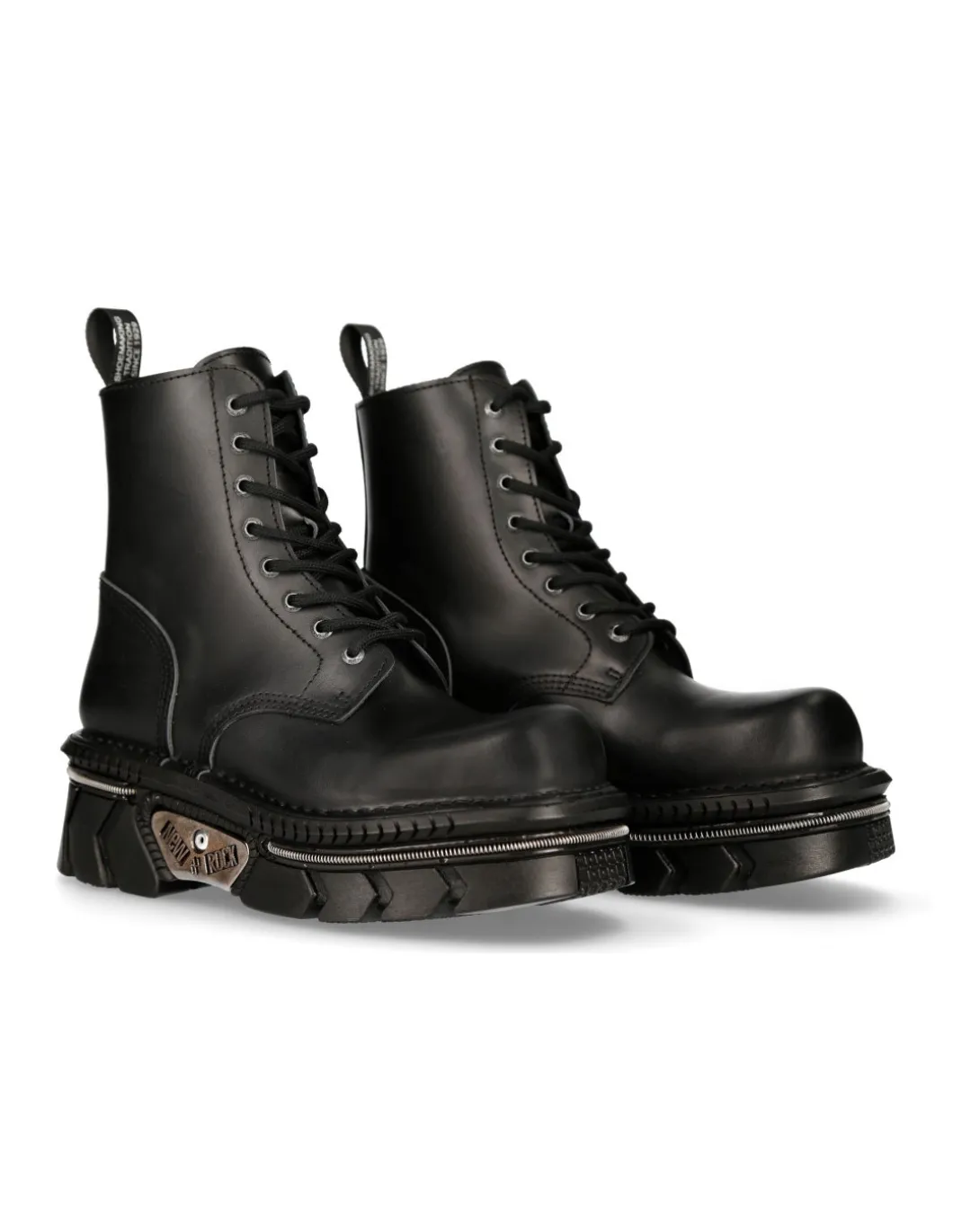 BLACK TECHNO WITH LACES M-MILI084N-S6
