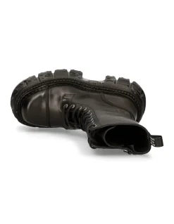 BOOT BLACK IMPERFECT WITH LACES M-MILI211-S15