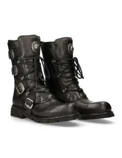 BOOT BLACK PLANING WITH LACES M-1473-S43