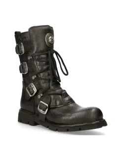 BOOT BLACK PLANING WITH LACES M-1473-S43
