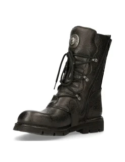 BOOT BLACK PLANING WITH LACES M-1473-S43
