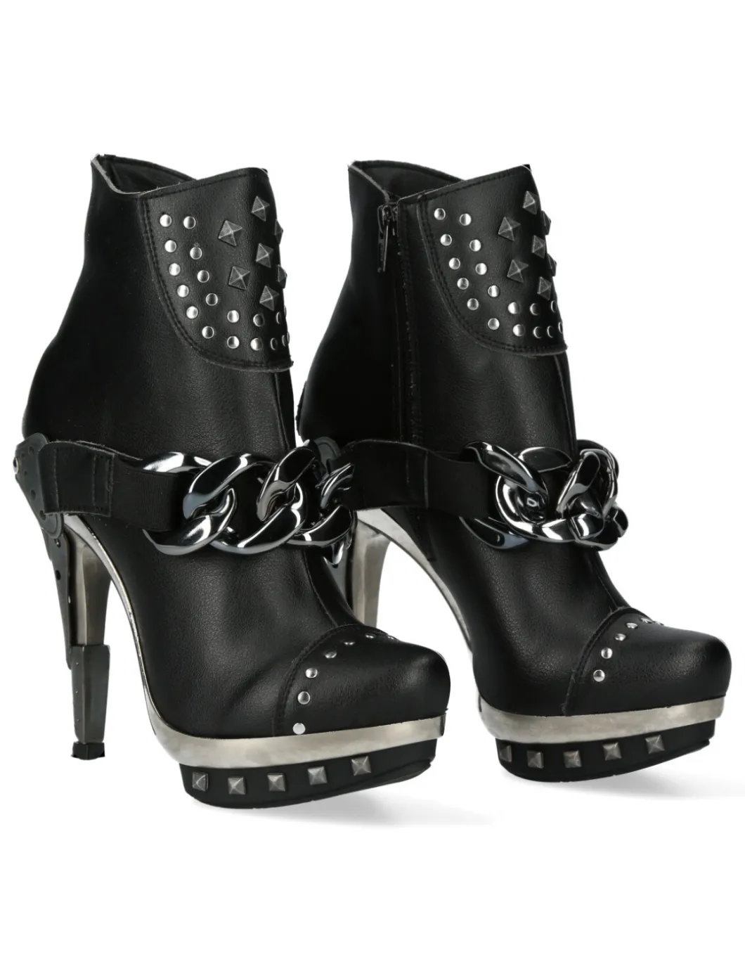 BOOT BLACK PLATF.ACERO M-PUNK003CAD-V1