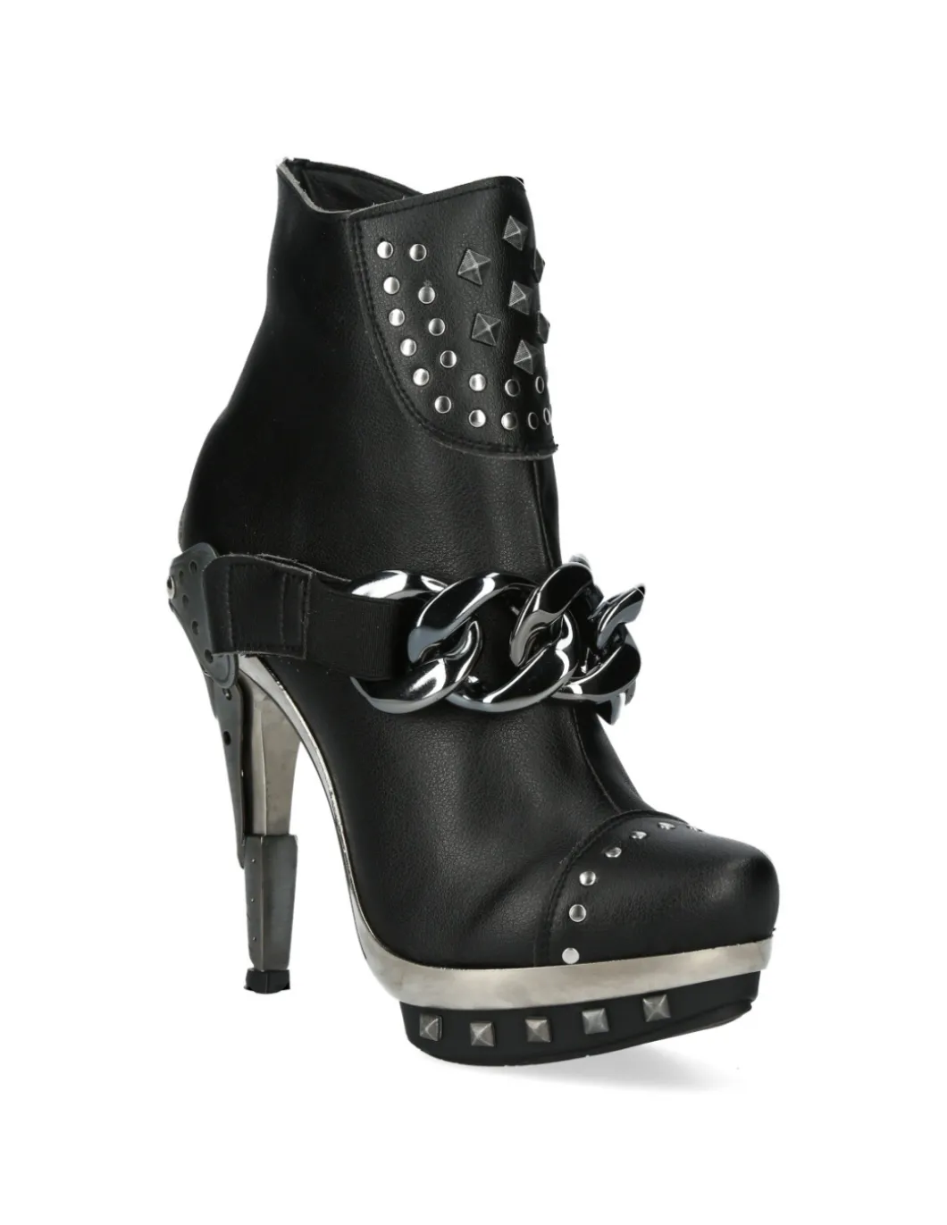 BOOT BLACK PLATF.ACERO M-PUNK003CAD-V1