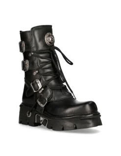 BOOT BLACK REACTOR WITH LACES M-373-S29