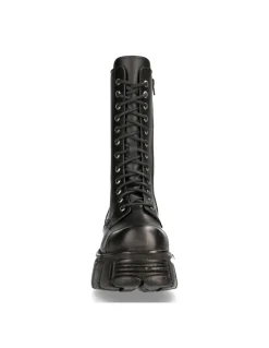 BOOT BLACK TOWER WITH LACES M-MILI211-C14