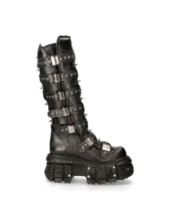 HIGH BOOT BLACK IMPERFECT M-151-C3